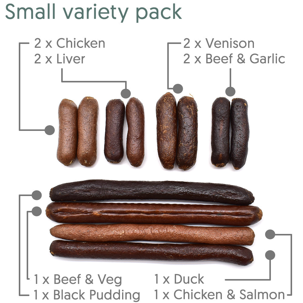 Small Dog Sausage Variety Pack